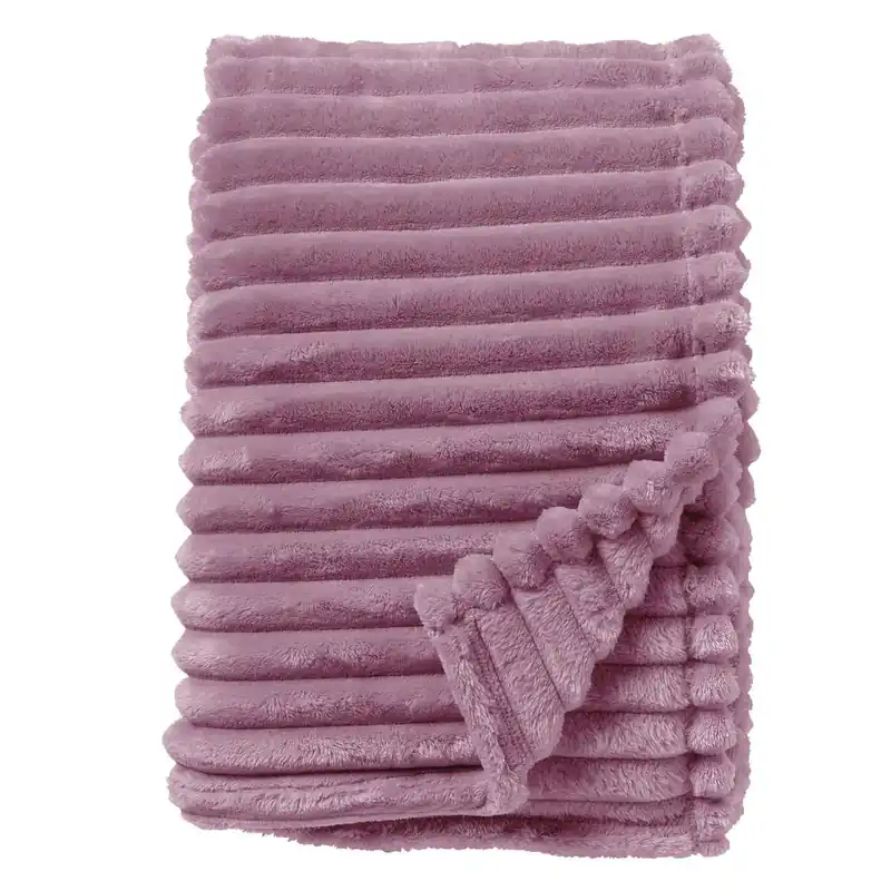 Dutch Decor plaid Ricky Dusky Orchid paars B150 × H200 cm